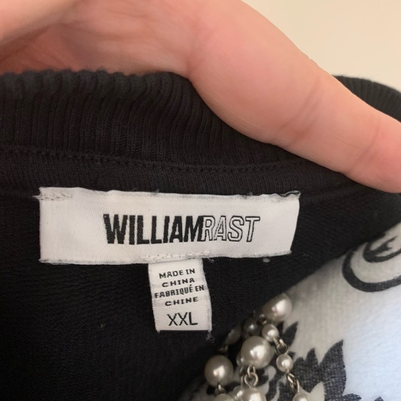 William Rast, Women’s Black & White Tie-Dye Sweatshirt, size XXL - Picture 8 of 15